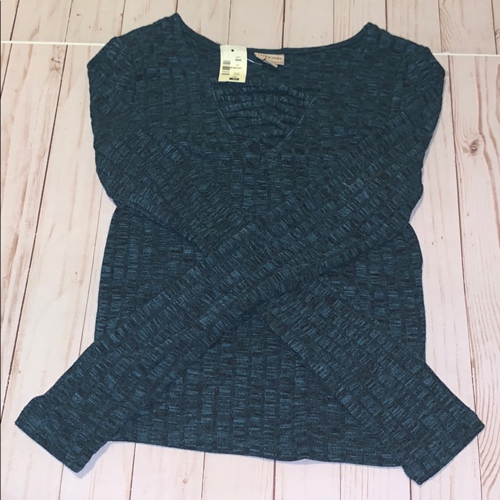 Dark blue cut our shirt